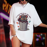 Trash Cat T Shirt – It’s Called Trash Can, Not Trash Cannot