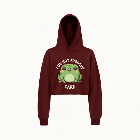 Sassy Frog Hoodie – Don’t Care Mode On