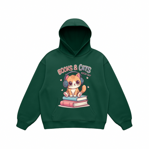 Chill Cat Hoodie – Books, Beats & Blankets