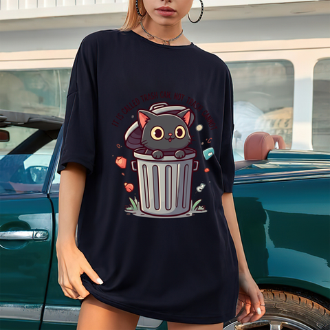 Trash Cat T Shirt – It’s Called Trash Can, Not Trash Cannot