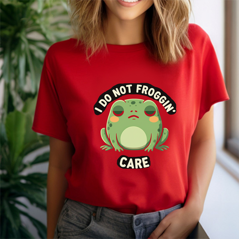 Frog Attitude T Shirt – I Do Not Froggin’ Care